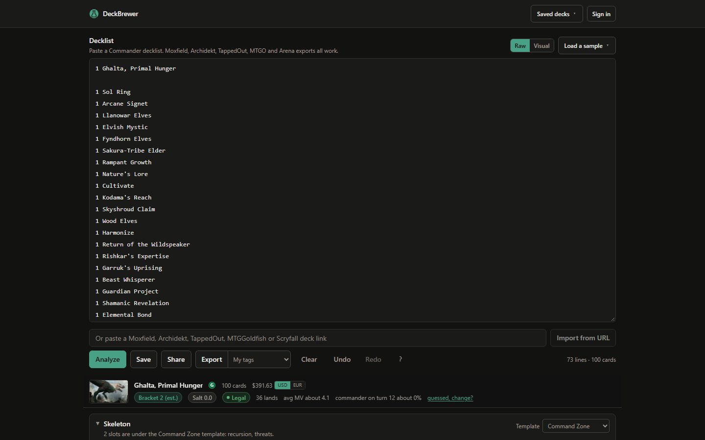 Deck Brewer (deckbrewer.com), captured Sept 2026